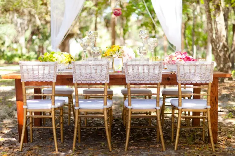 a table set up for a party