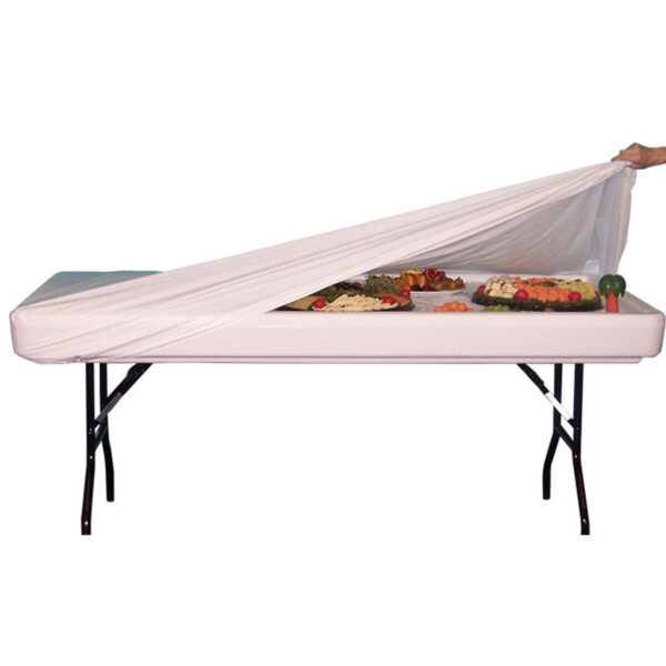 6' - Chill Table Fitted Kwik-Covers With Elastic