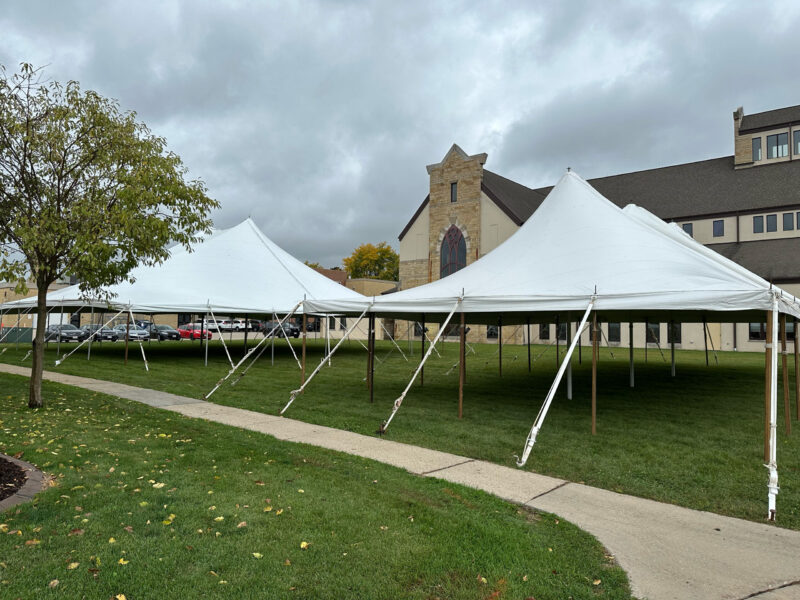 Tent Arranged for Wedding