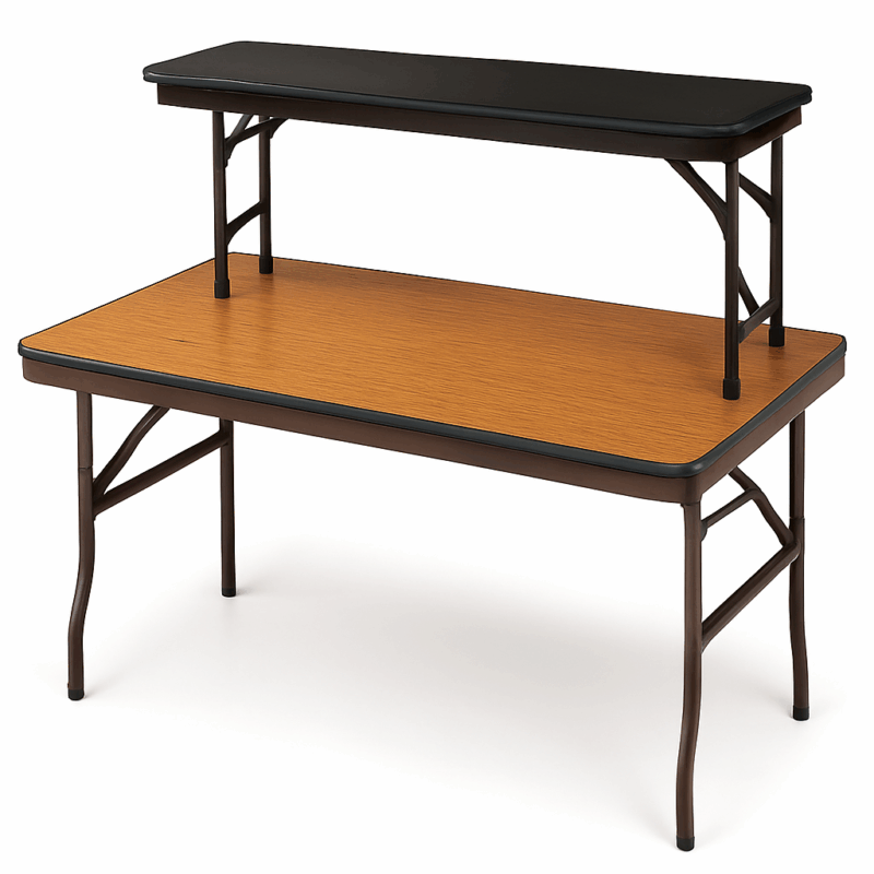 8 Ft. X 12 In. Granite Table Top Two Tier Bar