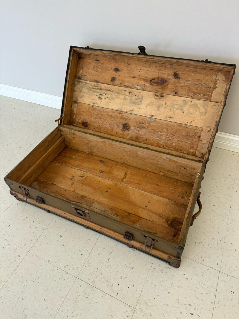 Large Wooden Trunk - Image 2