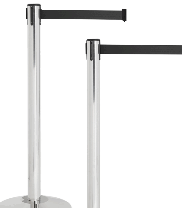 chrome stanchions