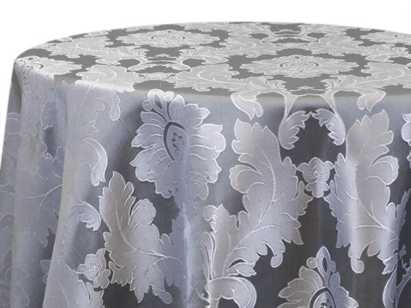 Grey Damask Square Tablecloths (ak134)