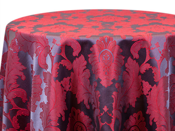 Red Mulberry Damask Banquet Tablecloths (ak117)