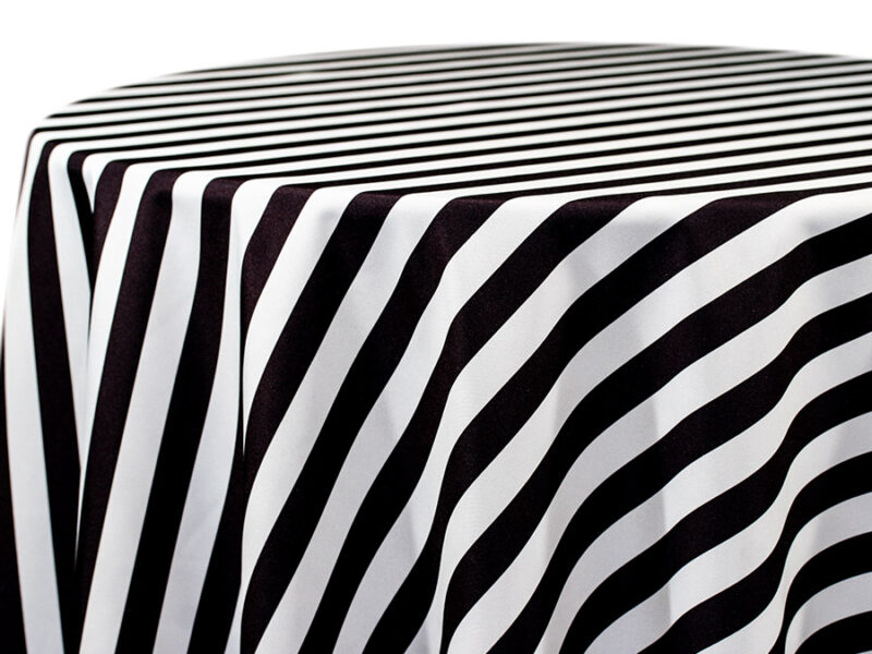 Black Standard Prints Round Tablecloths (512)