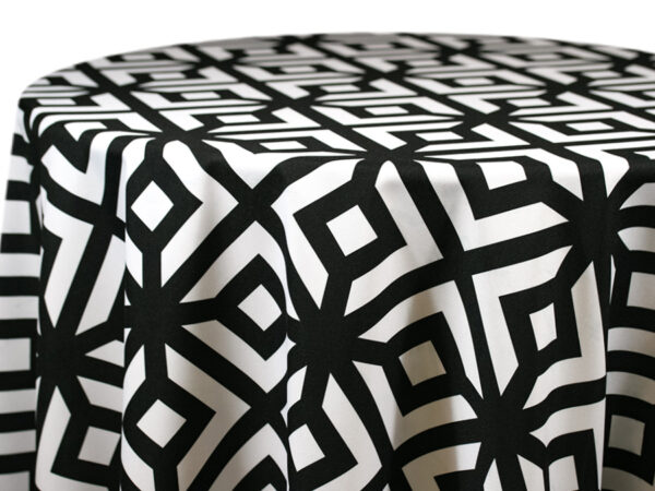 Black Standard Prints Banquet Tablecloths (522)
