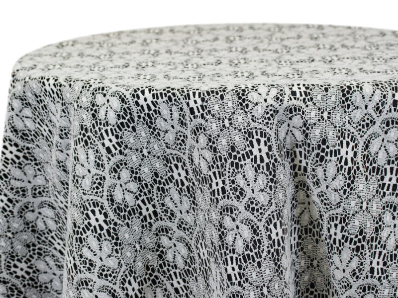Ivory Clove Lace Round Tablecloths (340)