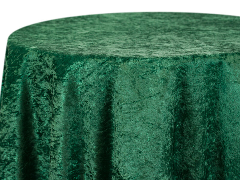 Hunter Velour Crushed Round Tablecloths (025)