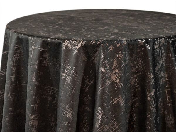 Charcoal Etched Velvet Square Tablecloths (et147)