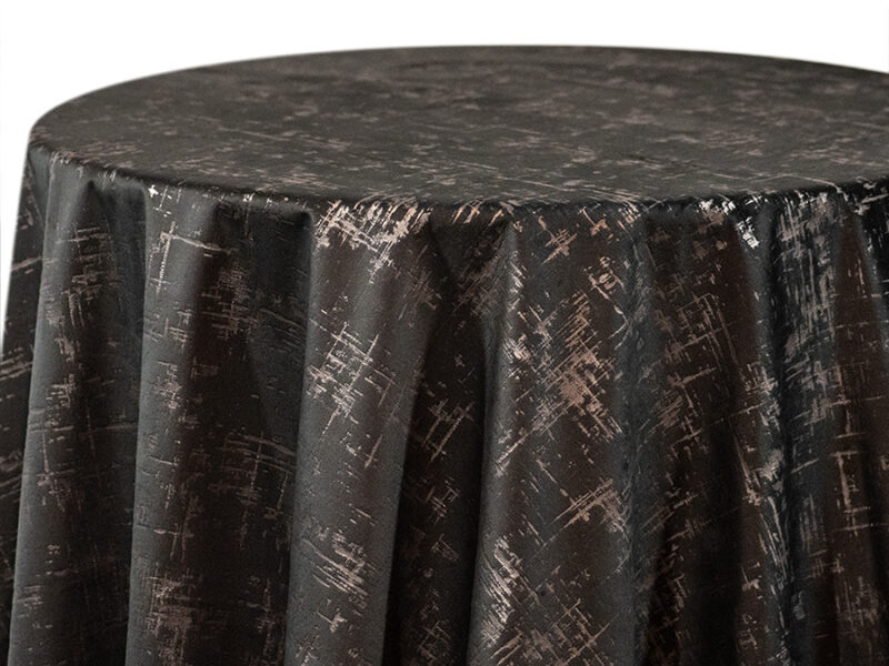 Charcoal Etched Velvet Round Tablecloths (et147)