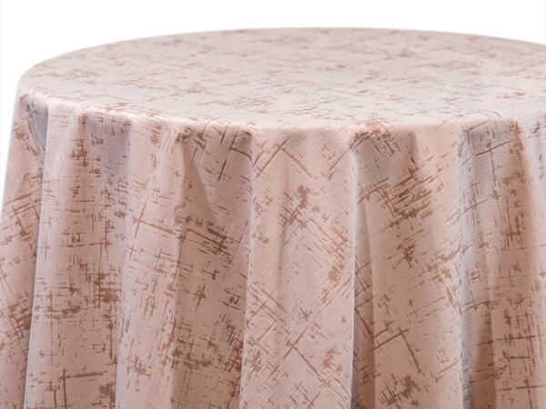 Light Pink Etched Velvet Square Tablecloths (et109)