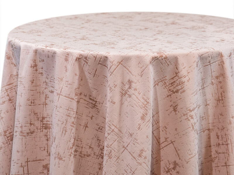 Light Pink Etched Velvet Round Tablecloths (et109)