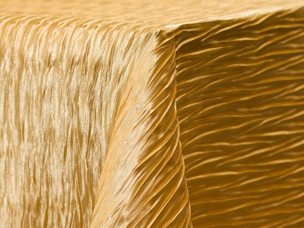Gold Extreme Crush Square Tablecloths (954)