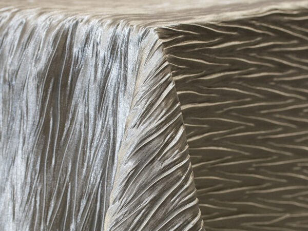 Silver Extreme Crush Square Tablecloths (960)