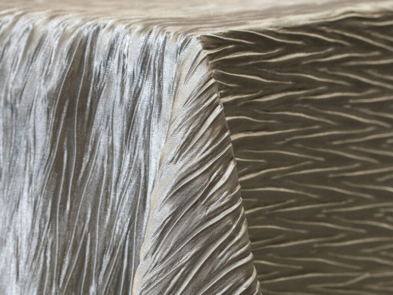 Silver Extreme Crush Square Tablecloths (960)
