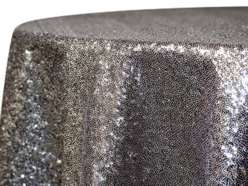 Charcoal Glimmer Square Tablecloths (209)