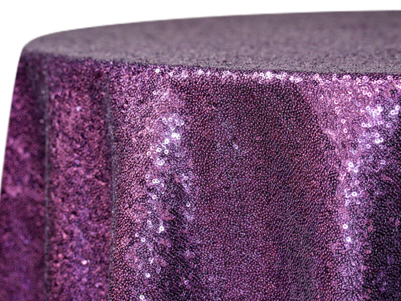 Violet Glimmer Square Tablecloths (218)
