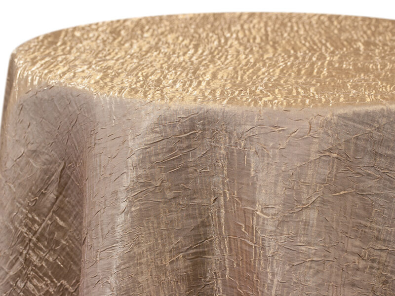 Camel Iridescent Crush Square Tablecloths (750)