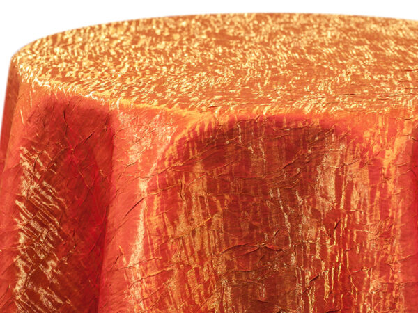 Orange Iridescent Crush Square Tablecloths (758)