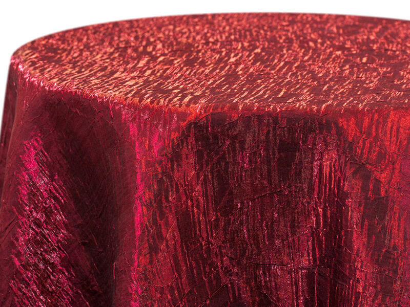 Red Iridescent Crush Square Tablecloths (767)