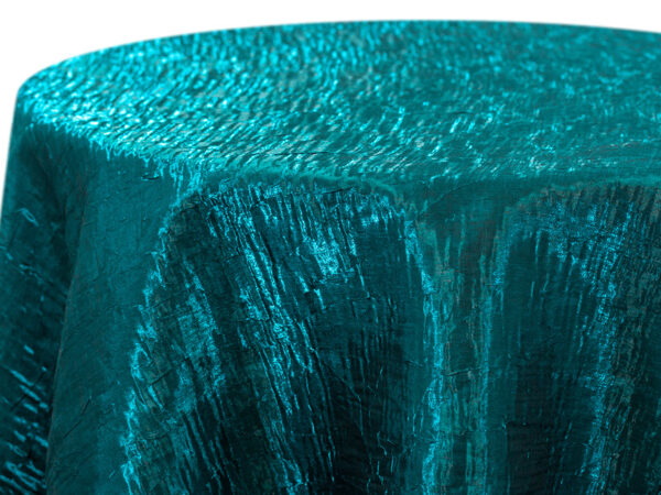 Teal Iridescent Crush Round Tablecloths (772)