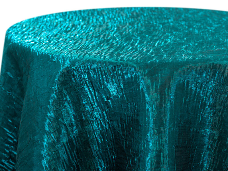 Teal Iridescent Crush Square Tablecloths (772)