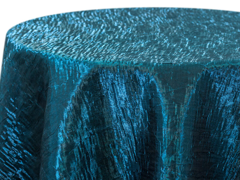 Turquoise Iridescent Crush Round Tablecloths (771)