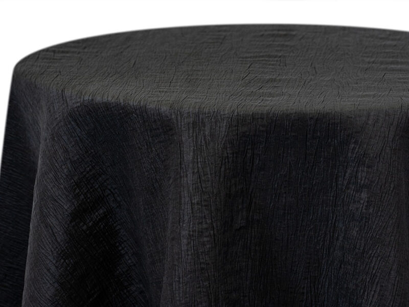 Black Krinkle Square Tablecloths (983)