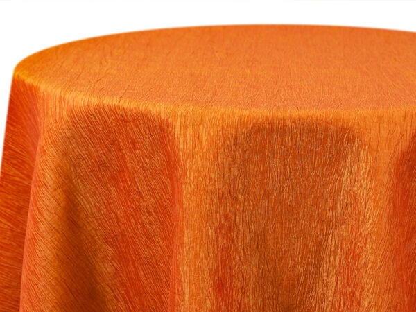 Orange Krinkle Square Tablecloths (958)