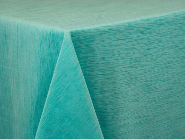 Aqua Majestic Dupioni Banquet Tablecloths (081)
