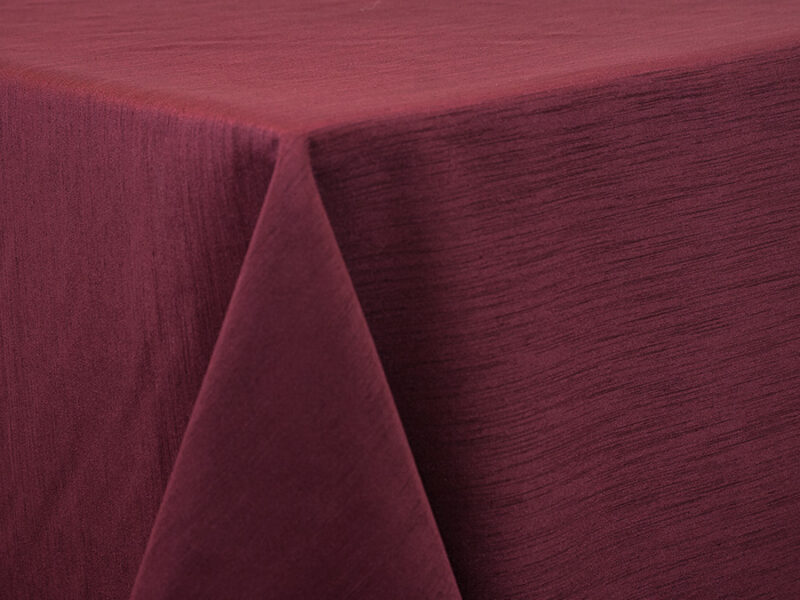 Burgundy Majestic Dupioni Round Tablecloths (095)