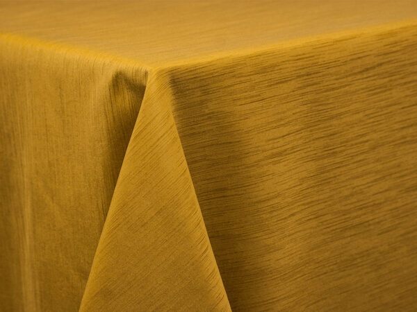 Mustard Majestic Dupioni Banquet Tablecloths (073)