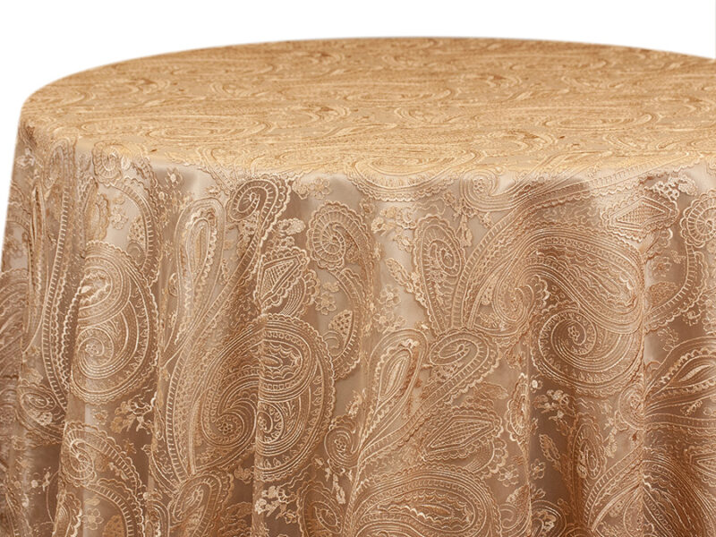 Champagne Paisley Lace Runners (738)