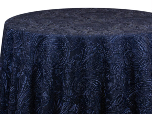 Navy Paisley Lace Runners (748)