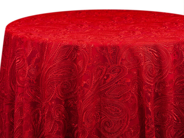 Red Paisley Lace Runners (737)