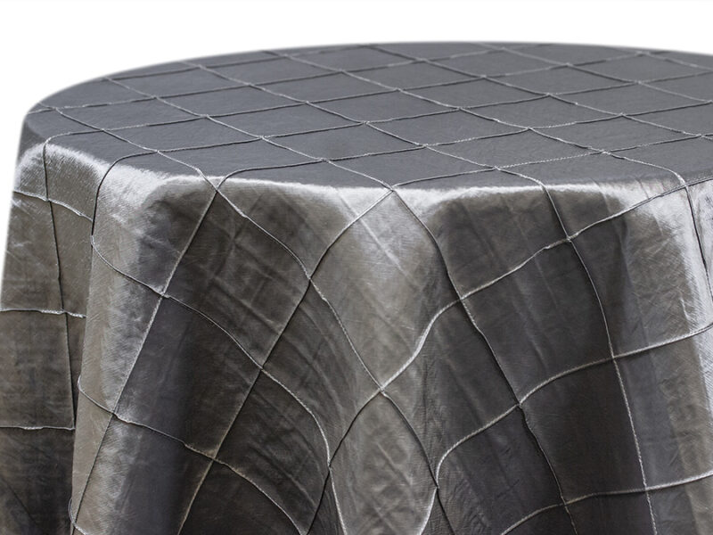 Silver Pintuck Round Tablecloths (804)