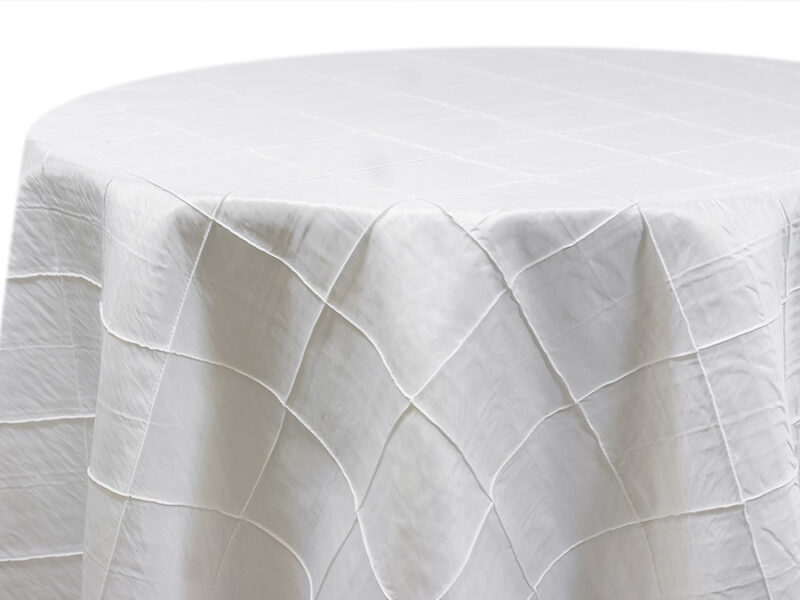 White Pintuck Square Tablecloths (865)