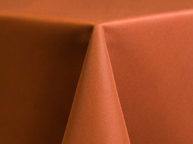 Burnt Orange Polyester Round Tablecloths (148)