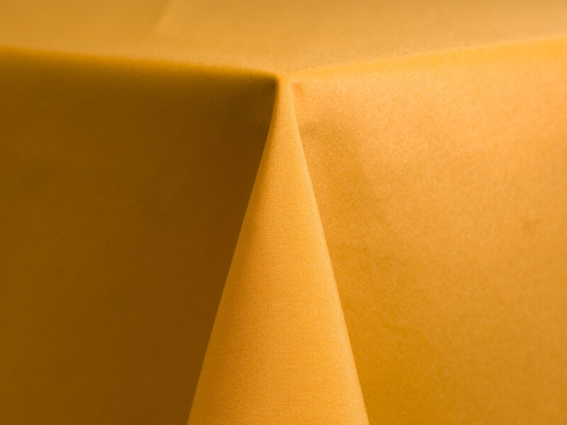 Byzantine Gold Polyester Round Tablecloths (v105)