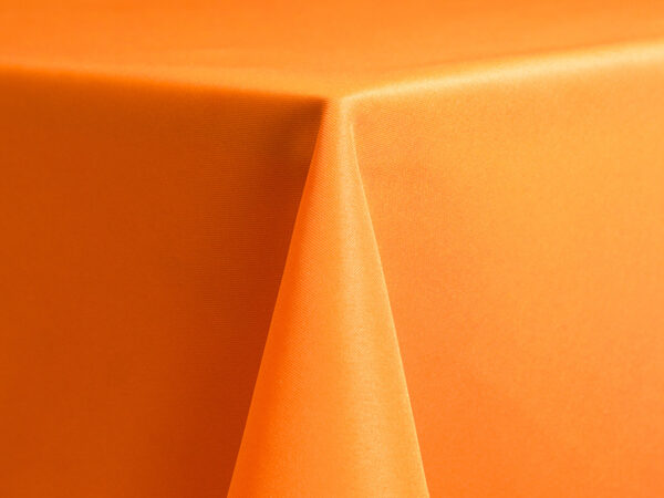 Neon Tangerine Polyester Round Tablecloths (194)