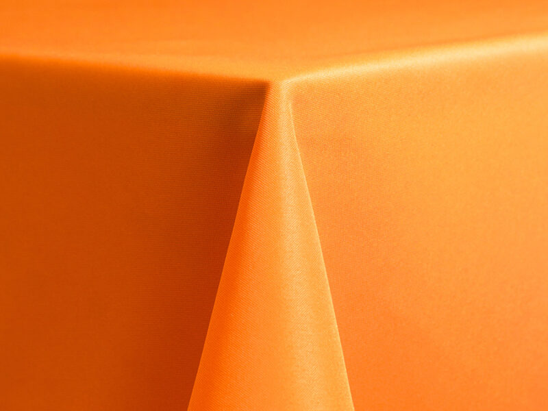 Neon Tangerine Polyester Banquet Tablecloths (194)