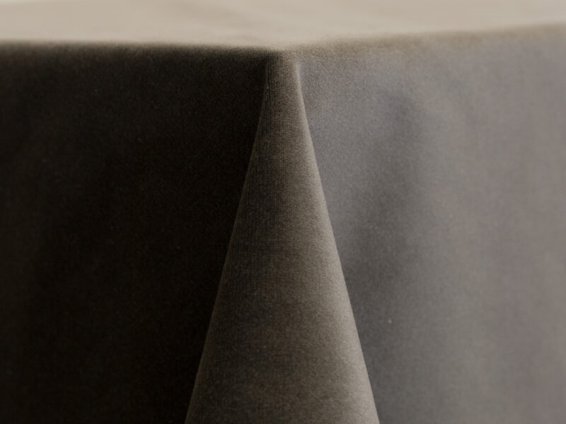 Charcoal Velvet Square Tablecloths (966)