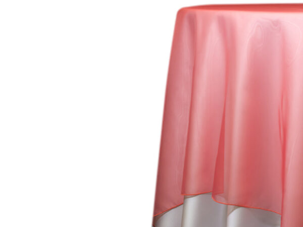 Coral Voile Drapes (769)