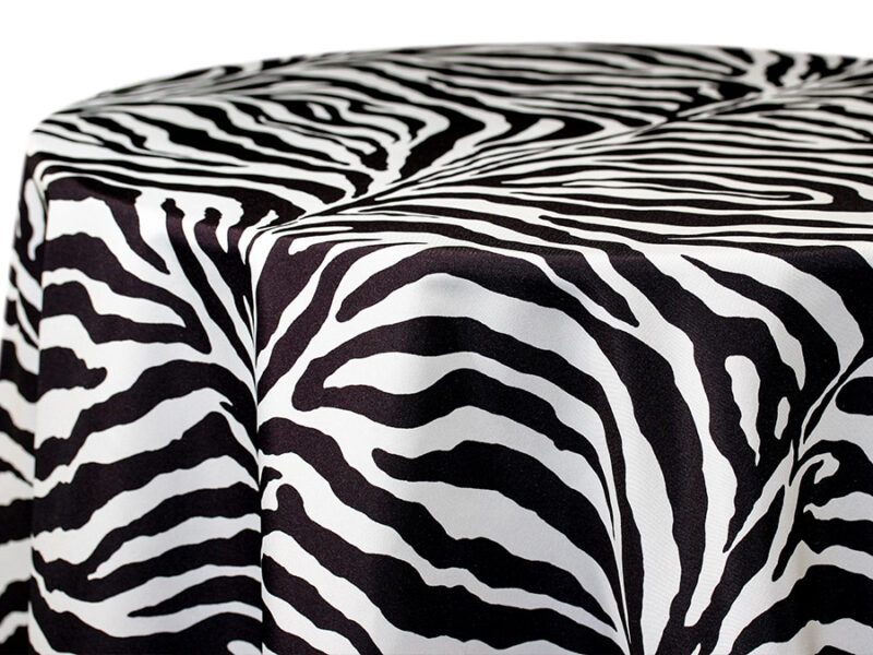 Zebra Standard Prints Square Tablecloths (501)