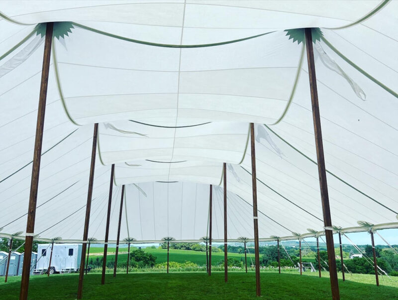 Big Roof Tent in the Meadow