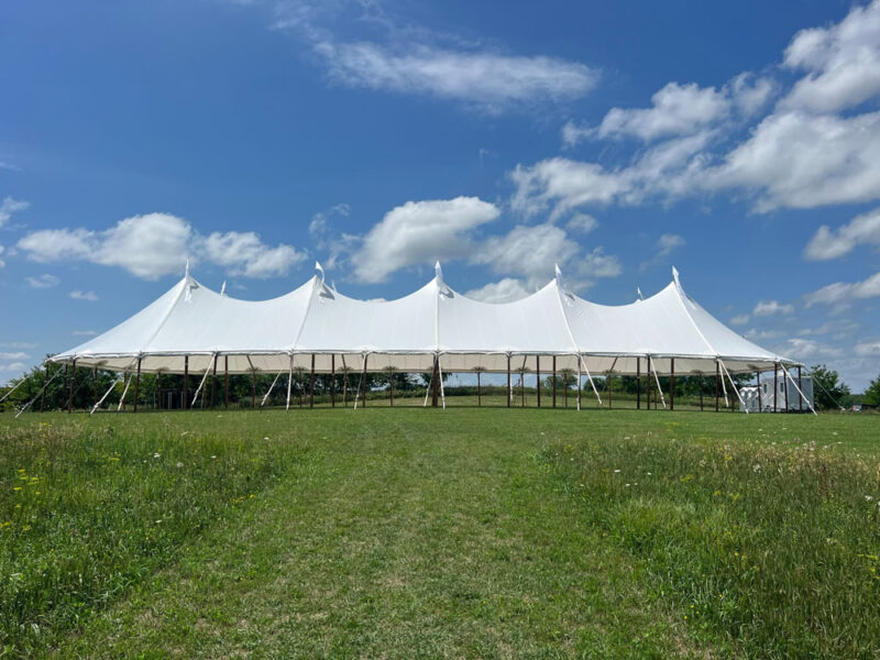 Roof and Rope Tent in the Meadow