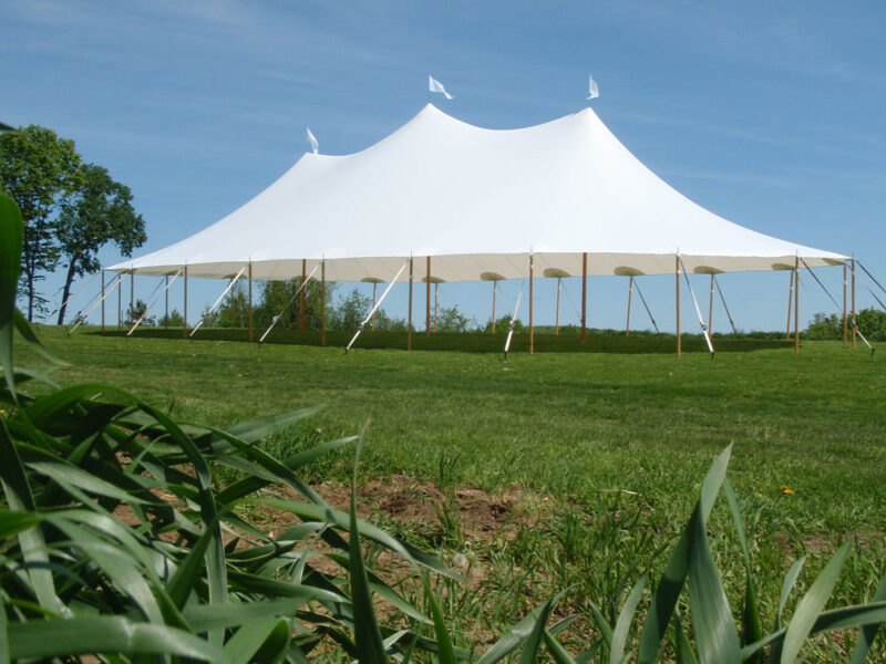 White Roof and Rope Tent